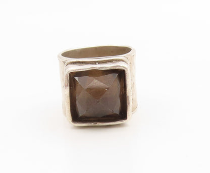 925 Sterling Silver Vintage Ring SILPADA Solid Smoky Quartz Band  Sz 6  RG36154