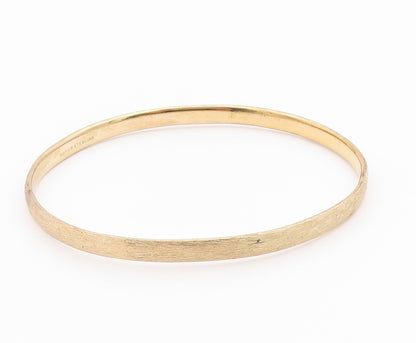 NAPIER 925 Sterling Silver  Vintage Minimalist Oval Bangle Bracelet  BT8177