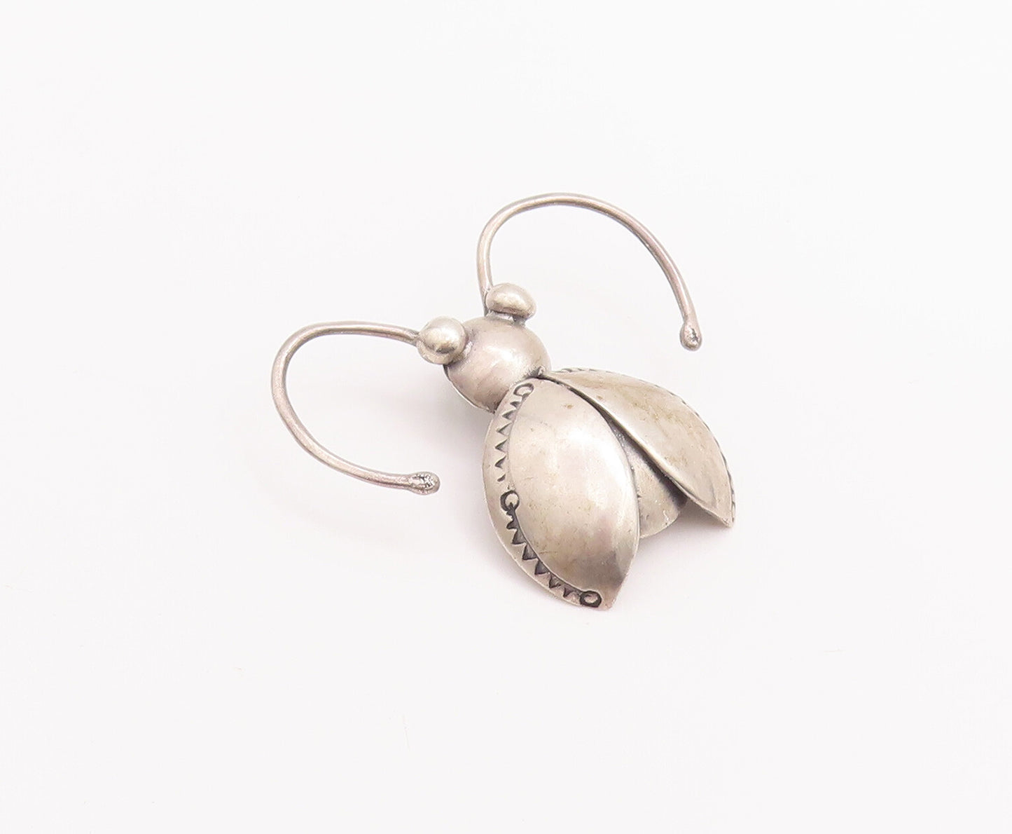 925 Sterling Silver Vintage Pendant 3D Solid Cutout House Fly  PT23229