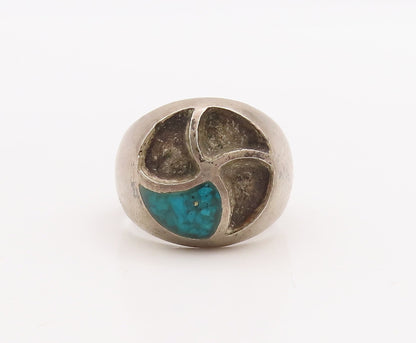 925 Sterling Silver Vintage Ring DAMASO GALLEGOS Solid Fan Cutout Sz 9.5 RG28939