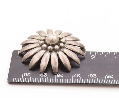 925 Sterling Silver Vintage Brooch Pin HERMANN SIERSBOL DENMARK Flower  BP11308