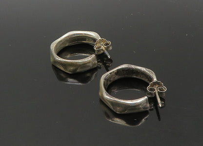 PANDORA 925 Sterling Silver  Vintage Petite Shiny J Hoop Earrings  EG11164