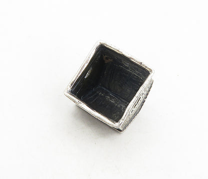 925 Sterling Silver  Vintage Petite Dark Tone Cottage House Trinket  TR1453