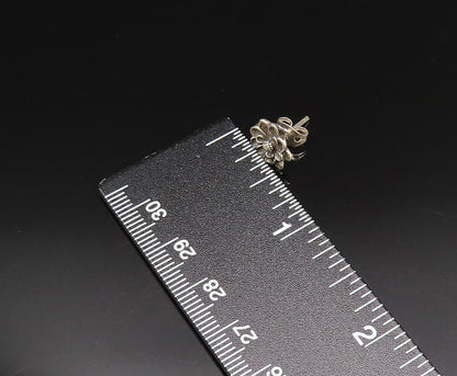 925 Sterling Silver  Vintage Beautiful Dainty Flower Stud Earrings  EG12105