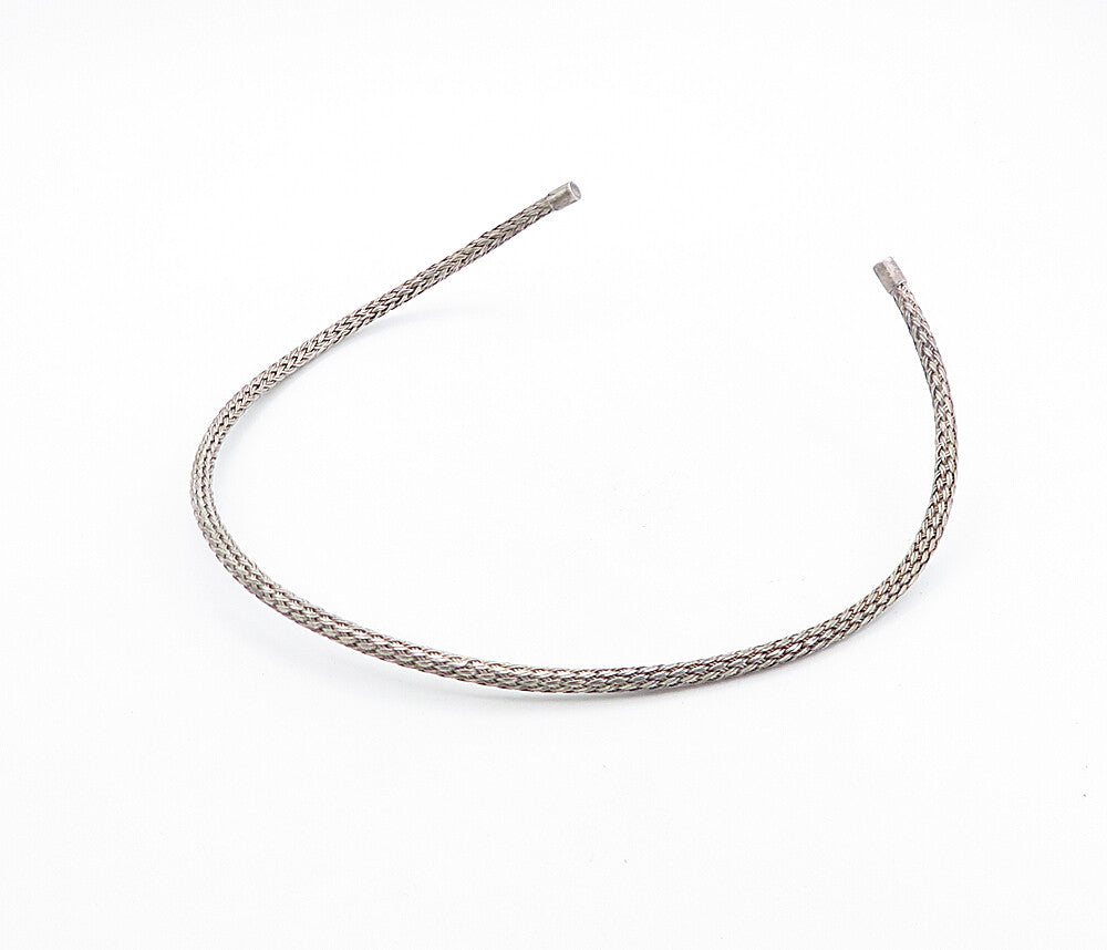 BALI 925 Sterling Silver  Vintage Dark Tone Weaved Collar Necklace  NE1497