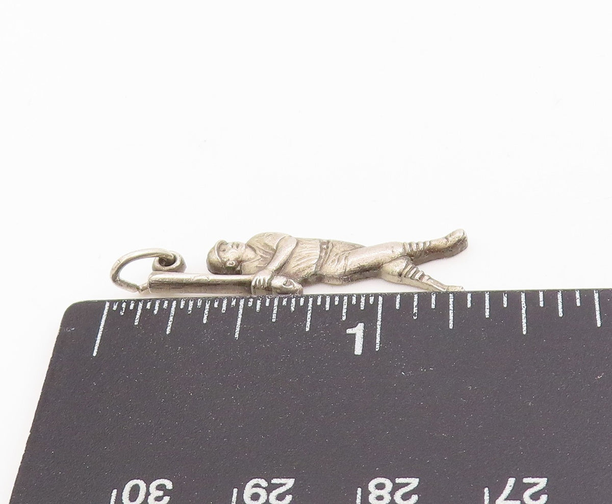 925 Sterling Silver Vintage Pendant Babe Ruth Baseball 60th Home Run  PT25266