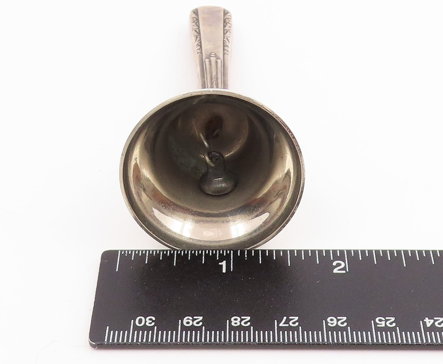 925 Sterling Silver Vintage Dinner Bell Elegant Intricate Detail JINGLES  TR4200