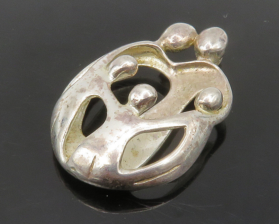 CAROLYN POLLACK RELIOS 925 Silver  Vintage Modernist Family Pendant  PT10901