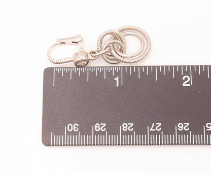 JUDITH RIPKA 925 Sterling Silver  Vintage CZ Dangling Rings Earrings  EG12481