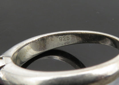 925 Sterling Silver  Vintage Prong Set Amethyst Solitaire Ring Sz 6  RG21603