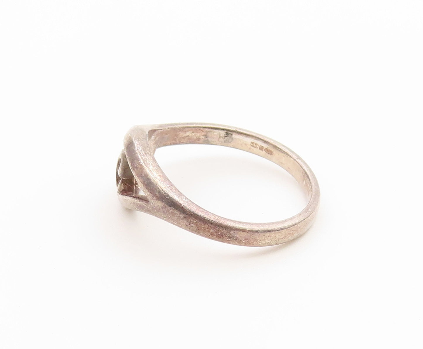 925 Sterling Silver Vintage Ring SOLVAR Classic Trinity Knot Band  Sz 7  RG36898