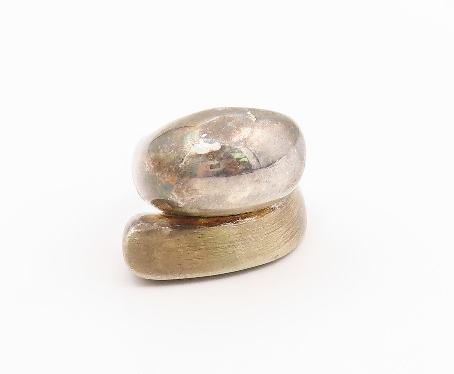 925 Sterling Silver Vintage Ring SILPADA Chunky Bypass Dome Band Sz 9.5 RG36597