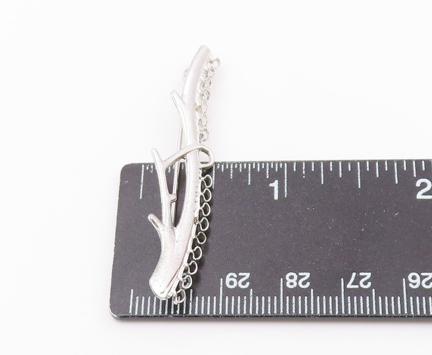 FORSTNER 925 Sterling Silver Vintage Shiny Tree Branch Motif Brooch Pin BP8932