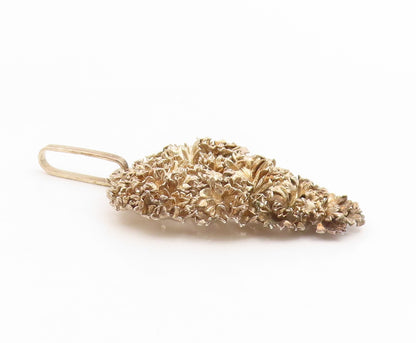 925 Sterling Silver Vintage Pendant EGGERT DENMARK Gilded Parsley Leaf  PT25902