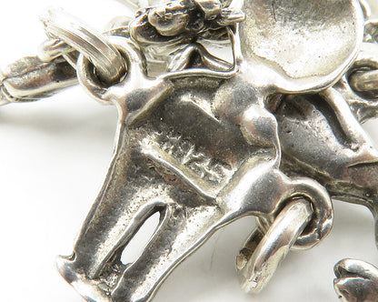 925 Sterling Silver  Vintage Boys & Girls Children Link Chain Bracelet  BT5211