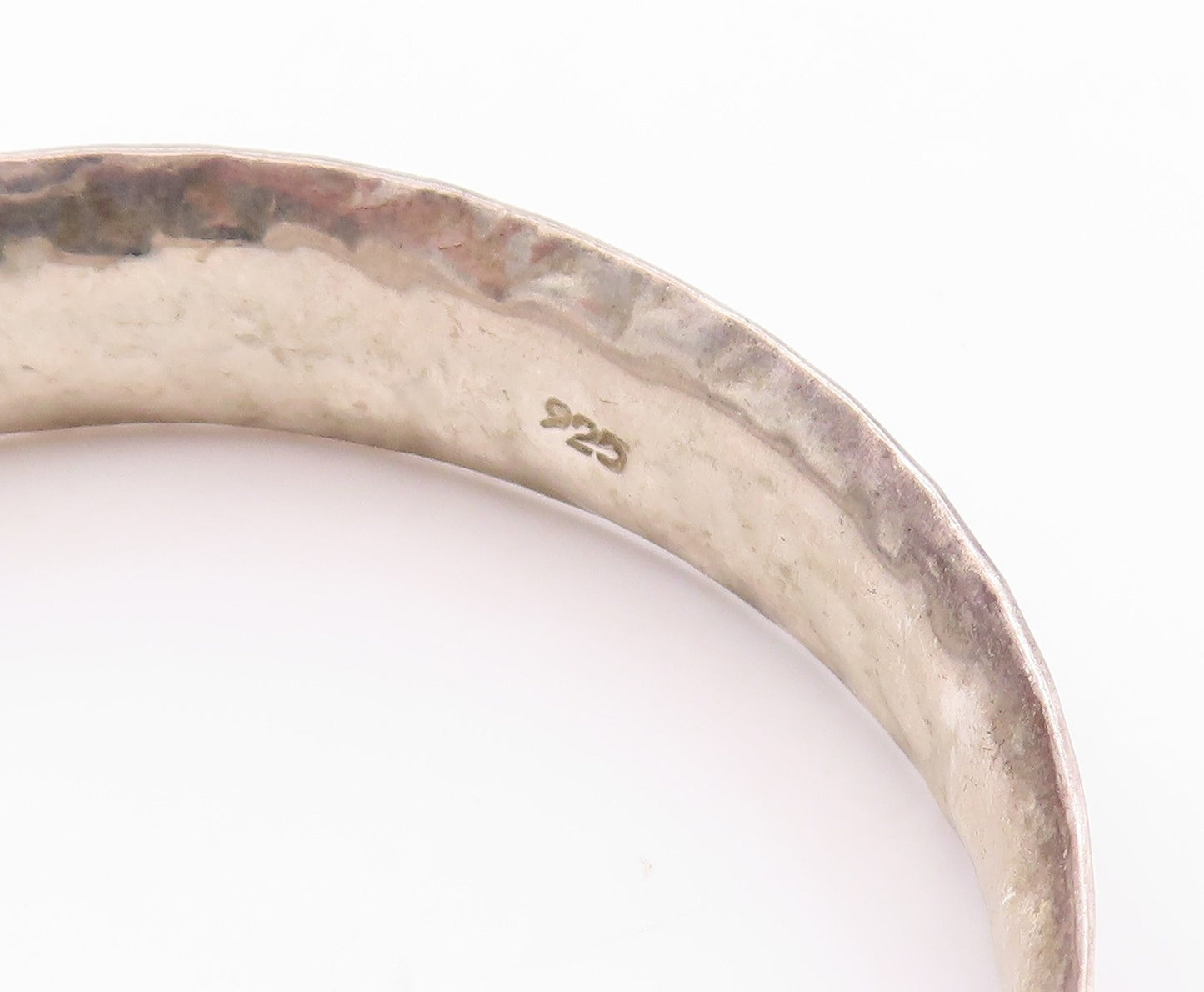 925 Sterling Silver Vintage Earrings Minimalist Large Open Hoops  EG13561