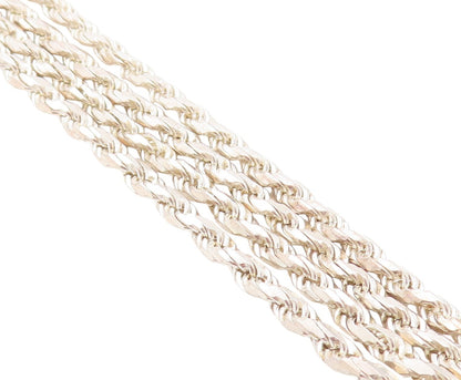 925 Sterling Silver Vintage Bracelet Etched Design Twisted Chains BT11272