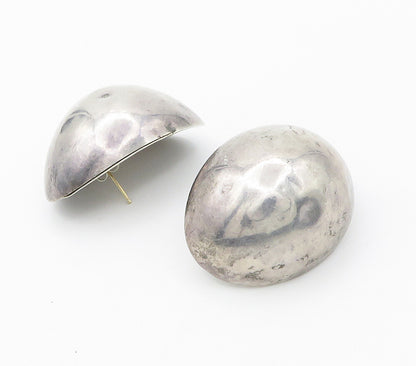 BAYANIHAN 925 Silver & 14K GOLD  Vintage Hollow Dome Drop Earrings  EG7930