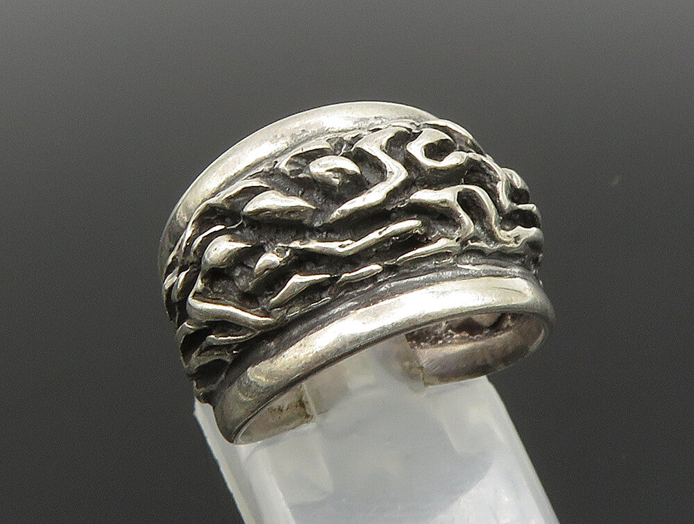 BERNTSEN HUGHES NORWAY 925 Silver  Vintage Modernist Band Ring Sz 5.5  RG24664