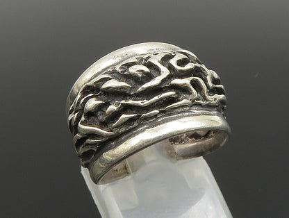 BERNTSEN HUGHES NORWAY 925 Silver  Vintage Modernist Band Ring Sz 5.5  RG24664