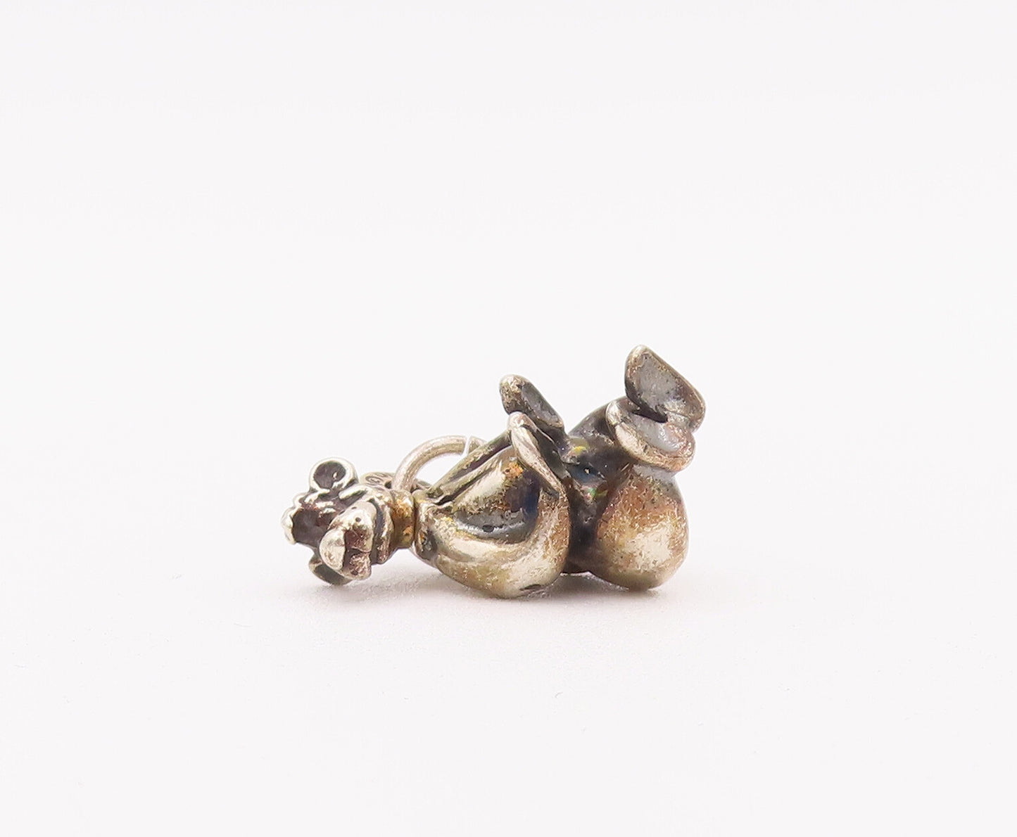 925 Sterling Silver Vintage Pendant DISNEY Carved Goofy From Micky Mouse PT22782
