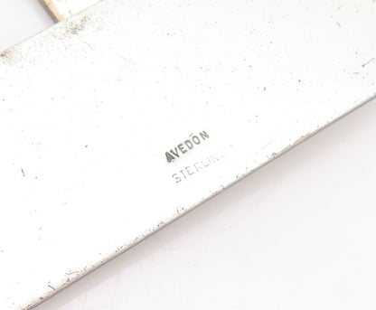 925 Sterling Silver Vintage Belt Buckle AVEDON Minimalist Gender Neutral  TR3783