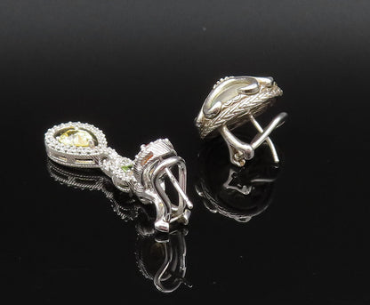 JUDITH RIPKA 925 Silver  Vintage Multi Stones Singles Lot Earrings  EG12023