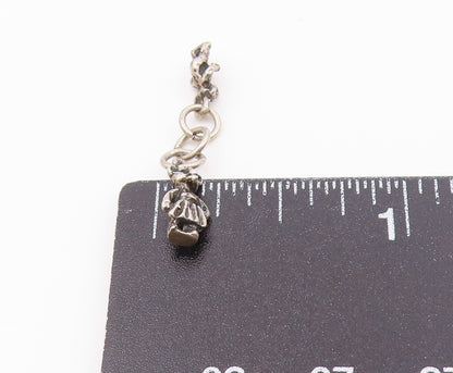 925 Sterling Silver  Vintage Male & Female Bear Charm Pendant  PT21191