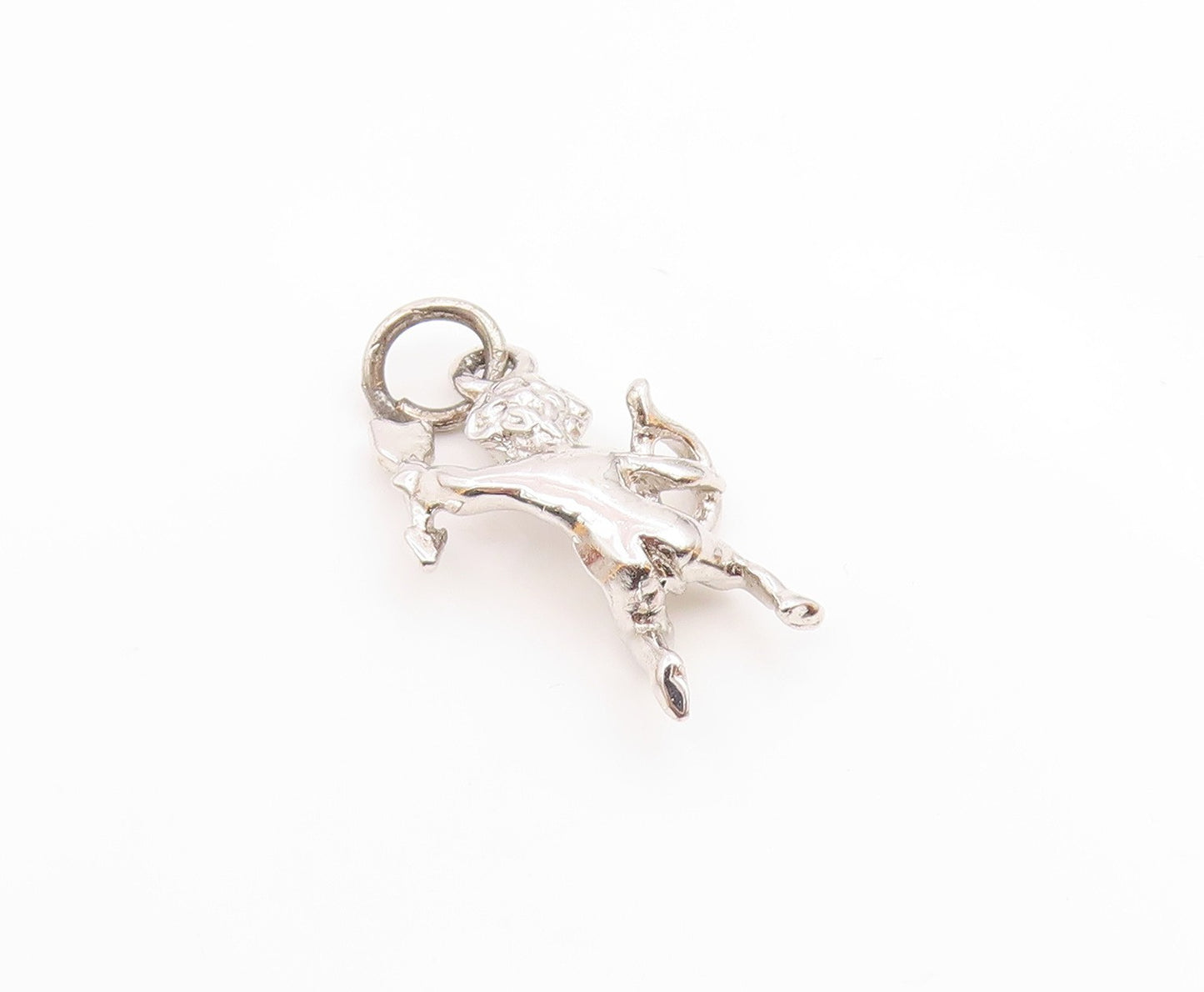 925 Silver Vintage Cupid Angel With Bow & Love Arrow Charm Pendant  PT20524