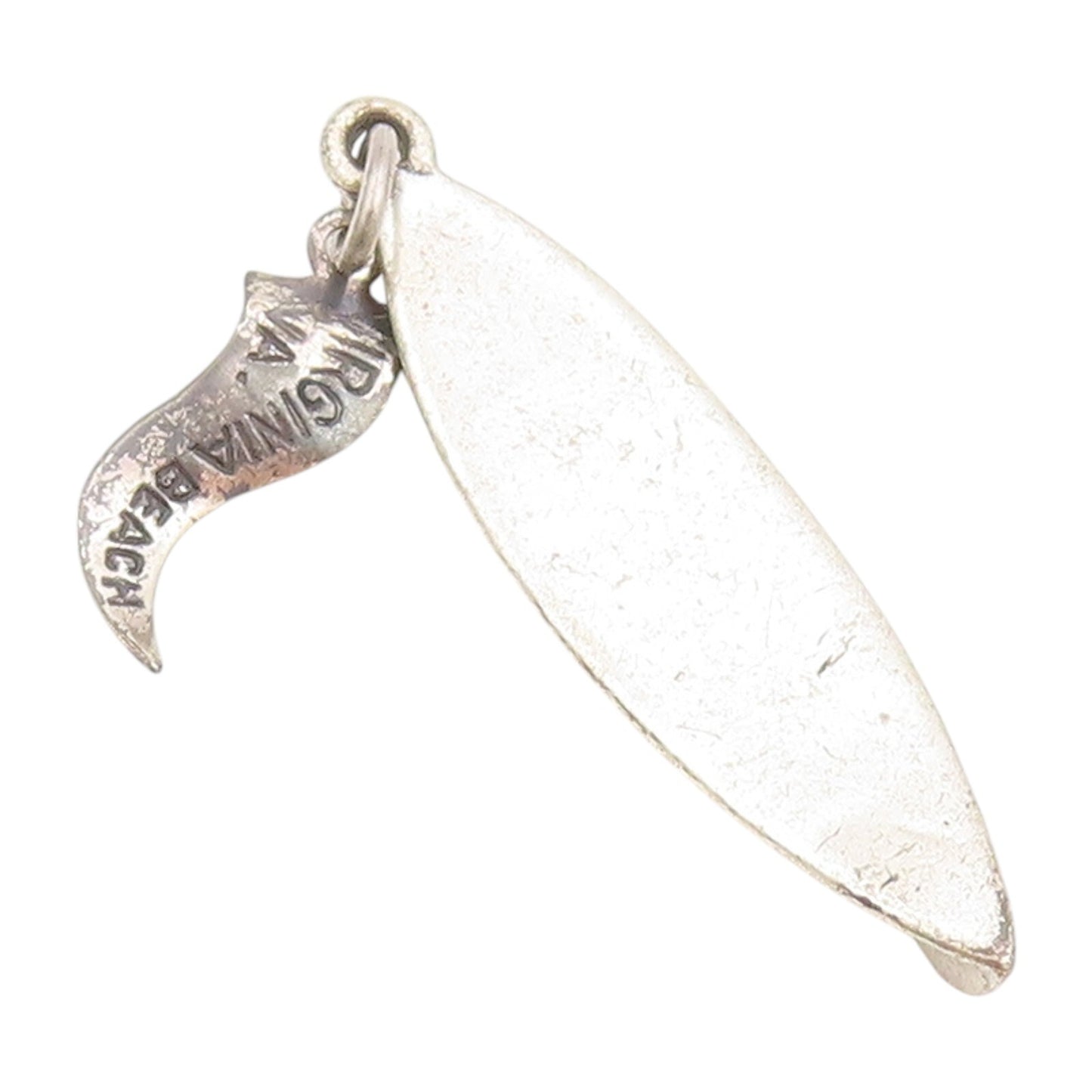 925 Sterling Silver Vintage Pendant Antique Cutout Surfing Board PT23923