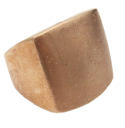 925 Silver  Vintage Scattered Stars Rose Plated Signet Ring Sz 7  RG26468
