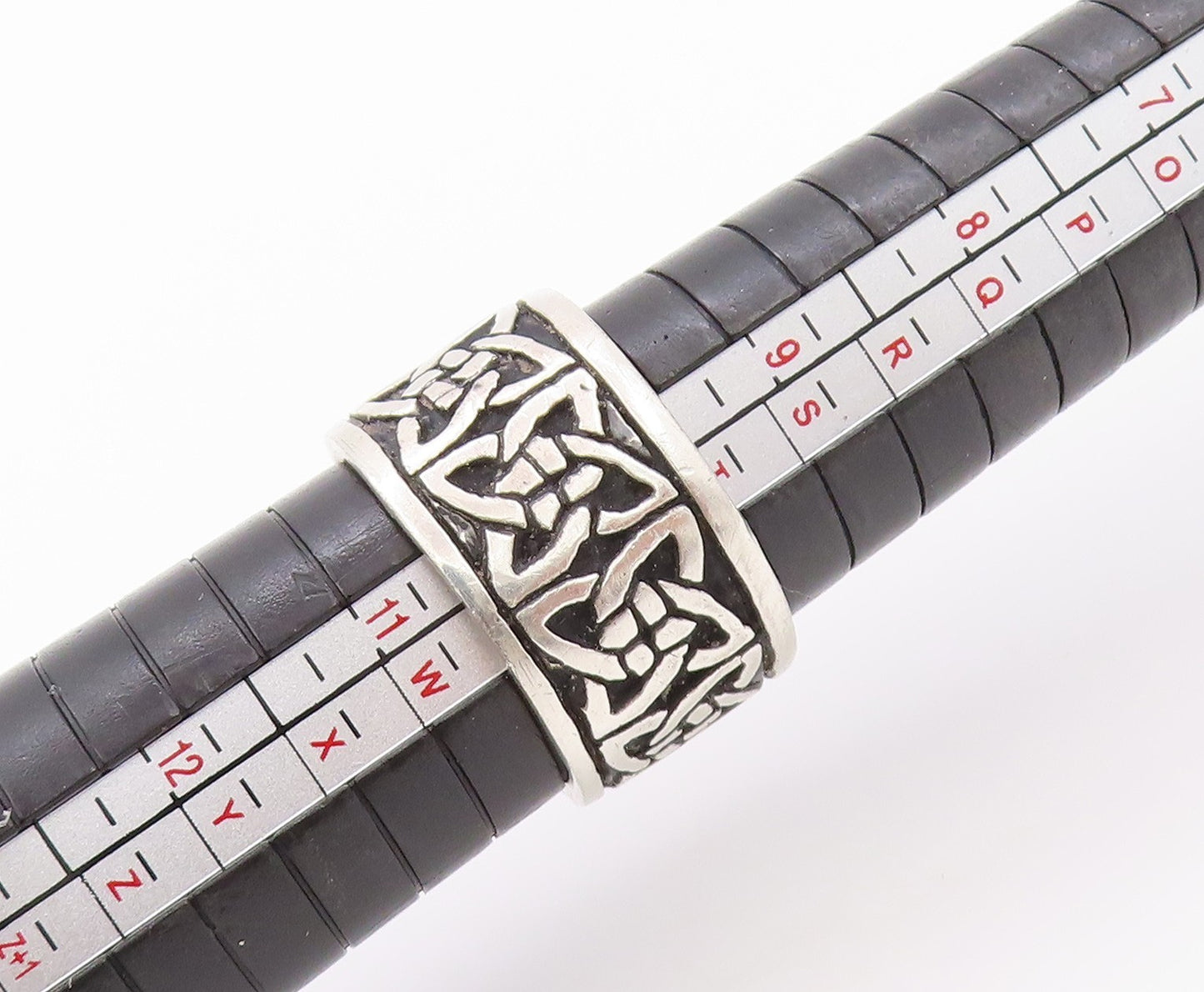 925 Sterling Silver Vintage Ring Celtic Knots Design Etched  Sz 10.5  RG32656