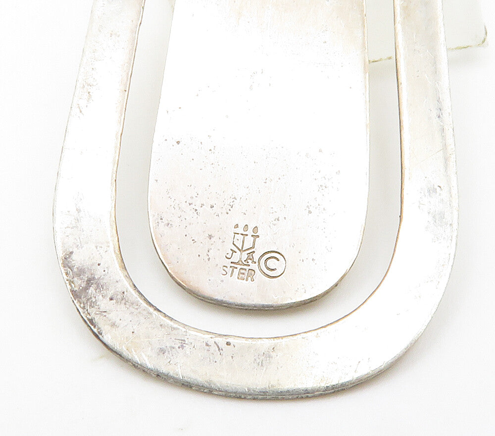 JAMES AVERY 925 Sterling Silver  Vintage Shiny Cutout Detail Book Mark  TR2147