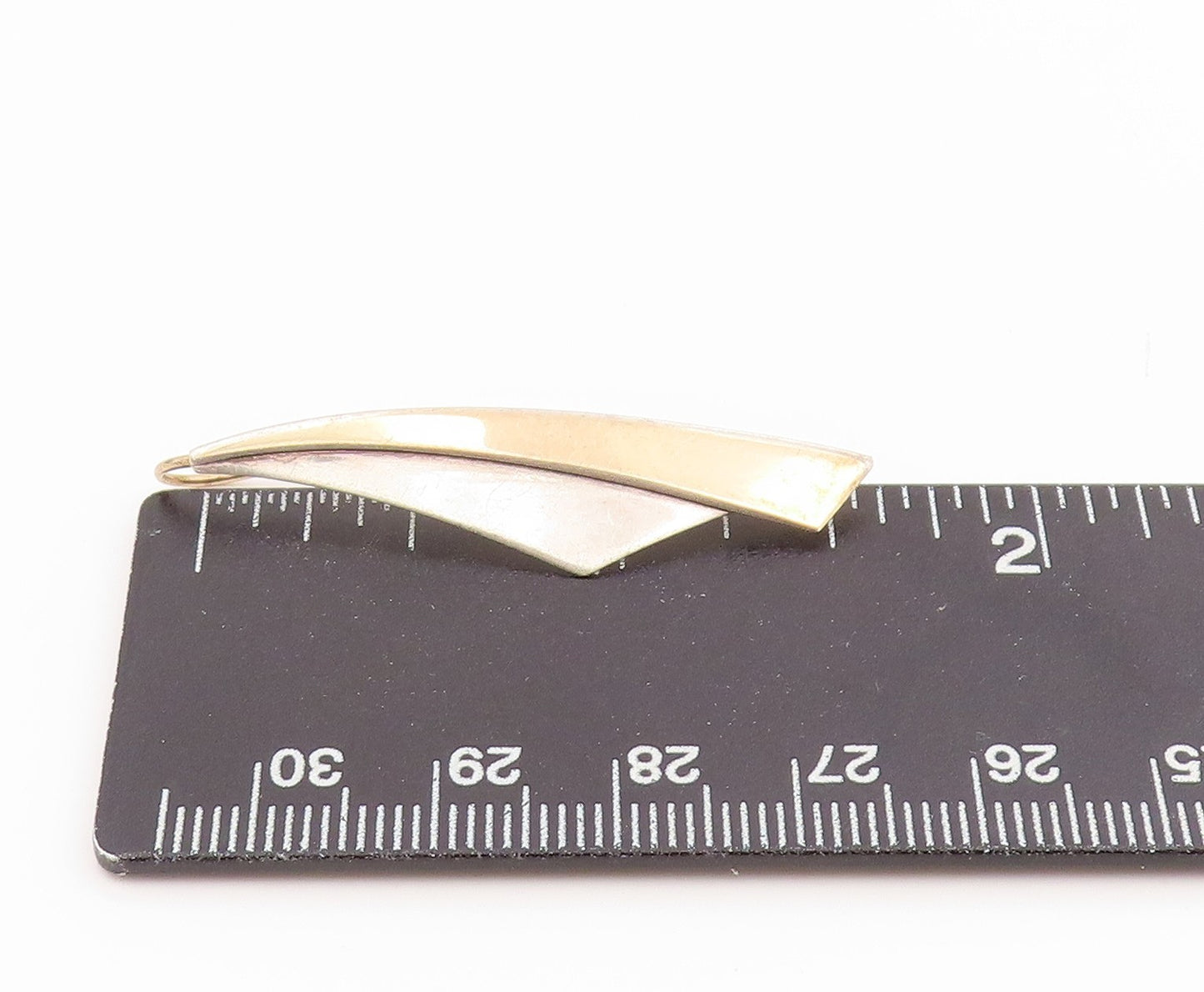 14K Gold & 925 Sterling Silver Vintage Earrings ED LEVIN BARRA Singles  EG14299