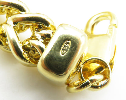 925 Sterling Silver  Shiny Gold Plated Wheat Link Chain Necklace  NE2962