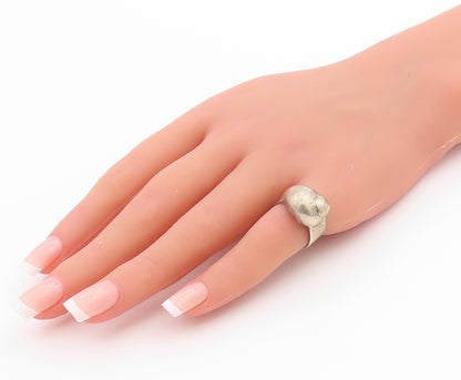 925 Sterling Silver Vintage Ring MIGNON FAGET Antique Garden Snail Sz 5 RG33125