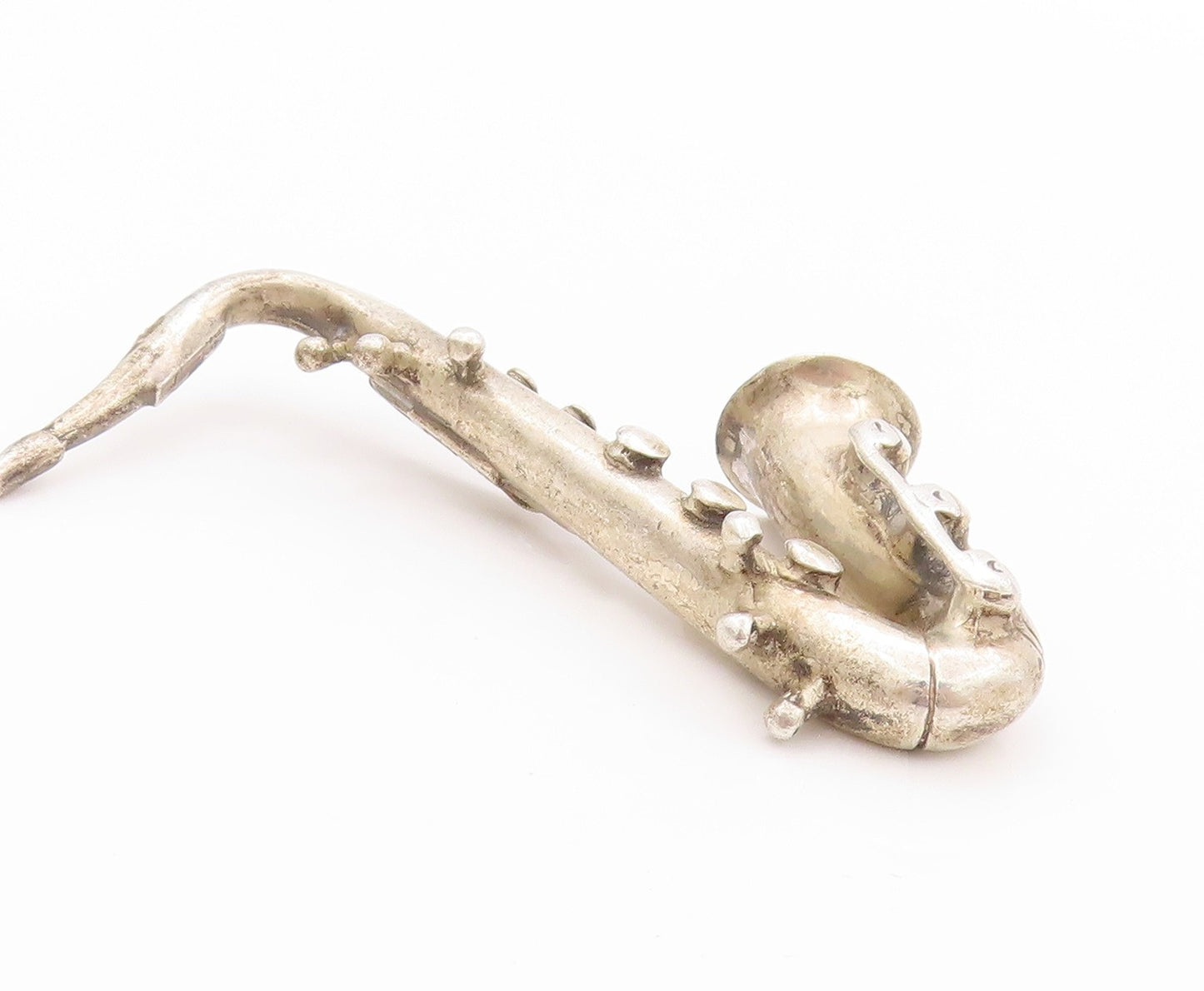 925 Sterling Silver Vintage Pin Collector Designer Saxophone Cutout  TR3925