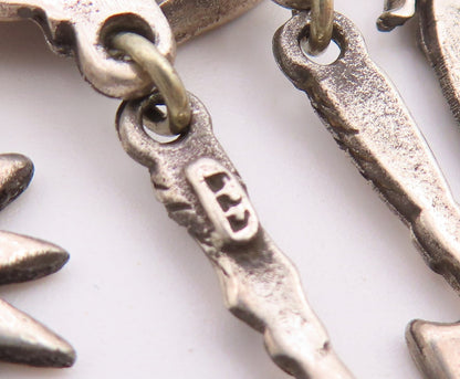 925 Sterling Silver  Vintage Dark Tone Watering Can Charmed Brooch Pin  BP3461