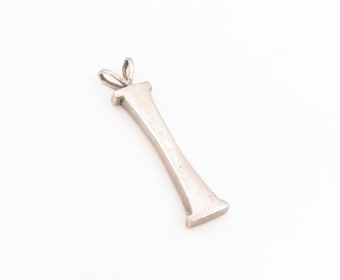 925 Sterling Silver Vintage Pendant Alphabet I Initial Solid Locket  PT25422