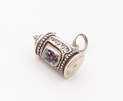 EUROPEAN 925 Silver  Vintage Petite German Style Beer Mug Pendant  PT19351