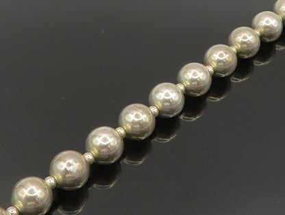 925 Sterling Silver  Vintage Beaded & Multi Strand Necklace  NE3778