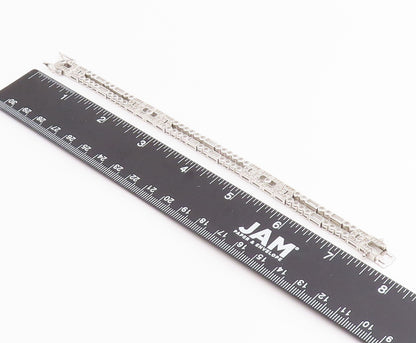 925 Sterling Silver Vintage Bracelet  Multi Shape CZ Double Strap Link  BT12225