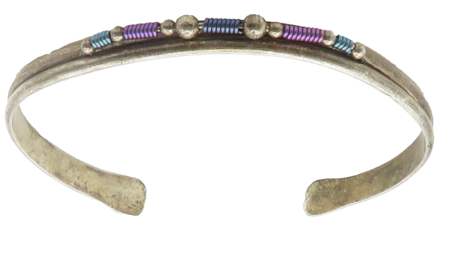 SOUTHWESTERN 925 Sterling Silver Vintage Wire Twist Cuff Bracelet BT6033