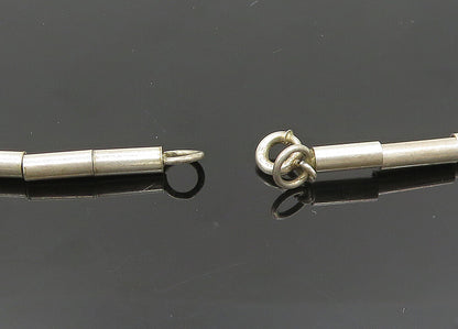 M&J SAVVIT 925 Silver & 14K GOLD  Vintage Arrow Charmed Chain Necklace  NE3346