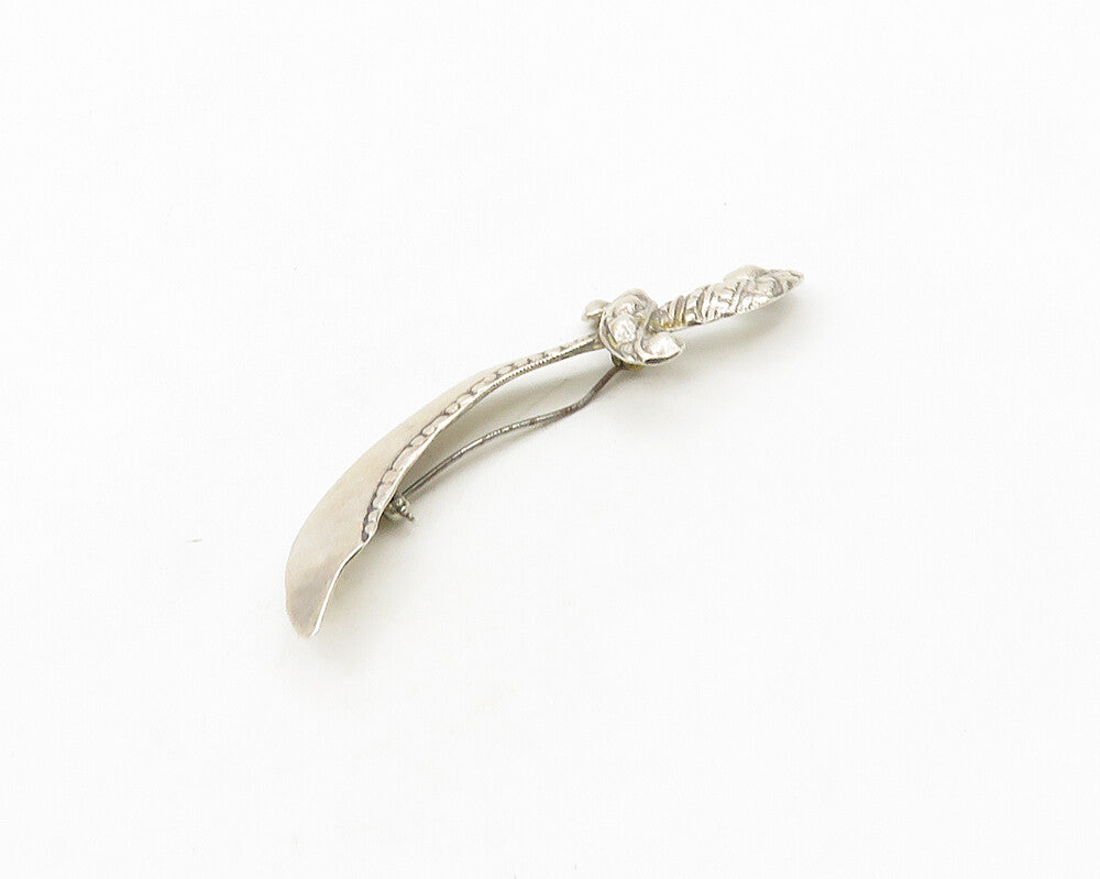 925 Sterling Silver  Vintage Antique Dagger Sword Motif Brooch Pin  BP7156