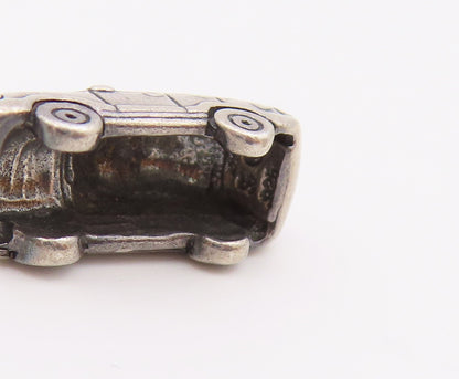 925 Sterling Silver  Vintage Shiny Petite SUV Vehicle Car Pendant  PT19870