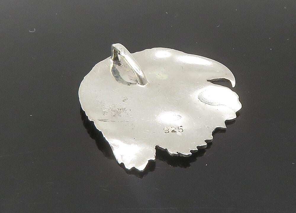 925 Sterling Silver  Vintage Shiny Eagle Head Pendant  PT18156