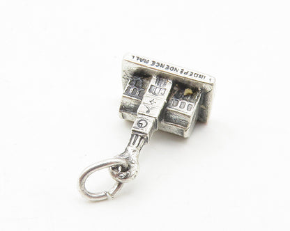 925 Sterling Silver Vintage Petite Independence Hall Drop Pendant PT7970
