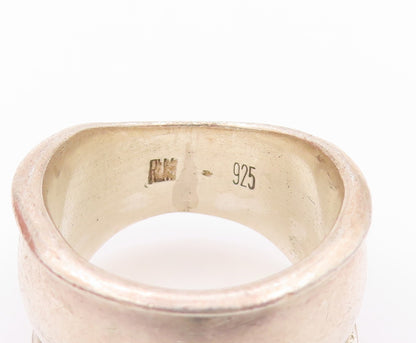 925 Sterling Silver Vintage Ring RLM Minimalist Designer  Sz 7  RG32325