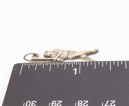 925 Sterling Silver Vintage Pendant Babe Ruth Baseball 60th Home Run  PT25266